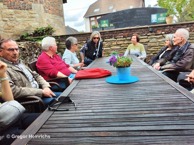 Pause beim Café Kümmel Kopp 